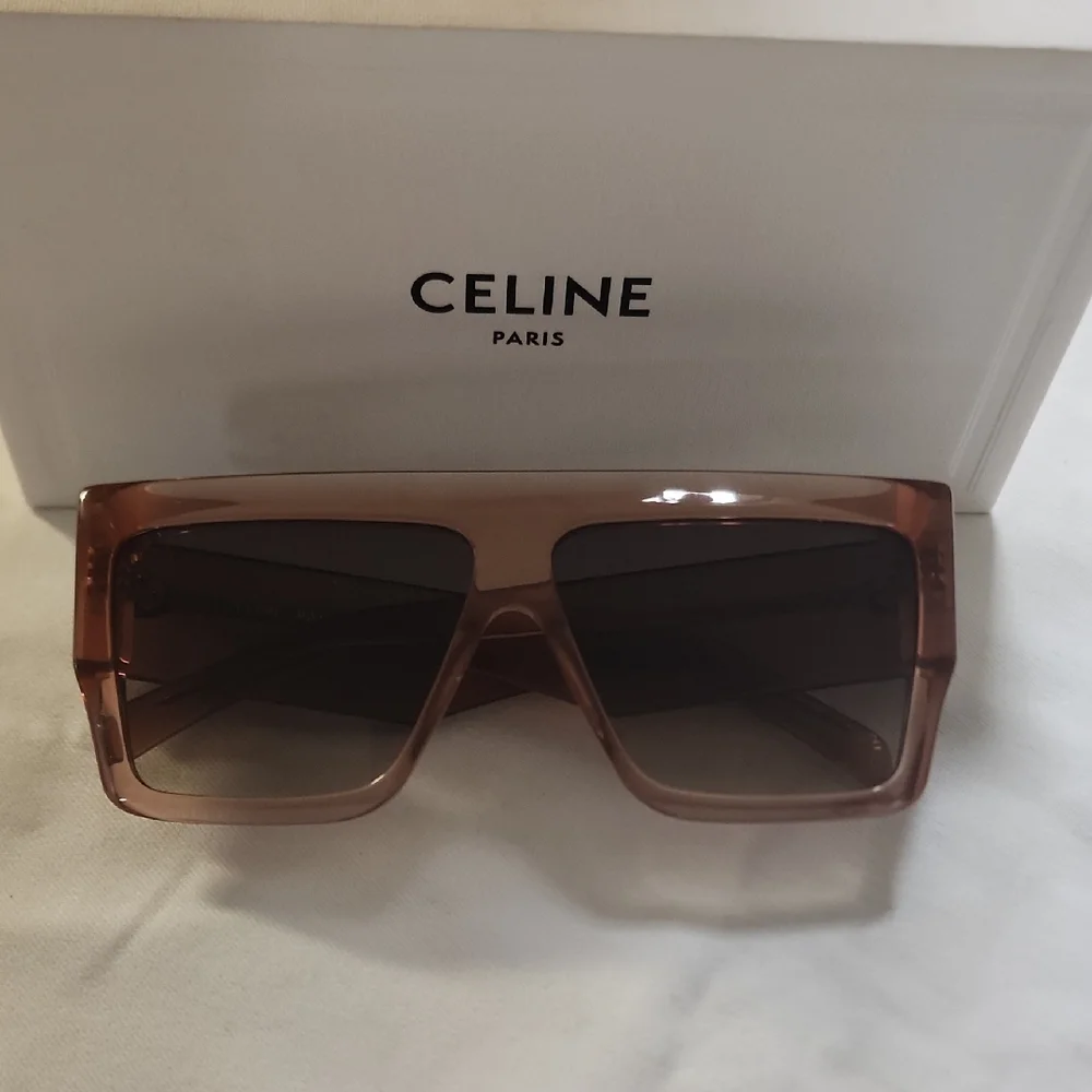 CELINE *AUTHENTIC  Flat Top Square Sunglasses - Picture 3 of 11
